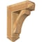 Ekena Millwork Legacy Arts and Crafts Rough Sawn Bracket w/ Offset Brace, Western Red Cedar, 8"W x 24"D x 28"H BKT0806X24X28LEC03RWR - alternate 1